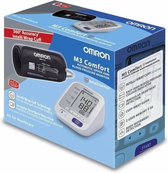 Omron M3 Comfort - Bovenarm Bloeddrukmeter 10 Omron M3 Comfort - Bovenarm Bloeddrukmeter - Afbeelding 8