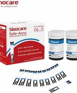 Sinocare - Sinocare Bloedglucosemeter, Safe-Accu Bloedglucosetestkit Met Bloedglucoseteststrips X 50 + Bloedsuikertestlancet X 50 + Diabetische Prikpen Zonder Code - Mg/dL 13 Sinocare - Sinocare Bloedglucosemeter, Safe-Accu Bloedglucosetestkit Met Bloedglucoseteststrips X 50 + Bloedsuikertestlancet X 50 + Diabetische Prikpen Zonder Code - Mg/dL -Yunmai Shop 550x570 13