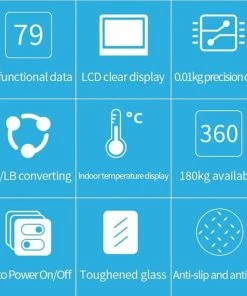 Merkloos Digitale Smart Weegschaal - Personenweegschaal - Met Lichaamsanalyse - USB Oplaadbaar - Met App - Zwart 16 Merkloos Digitale Smart Weegschaal - Personenweegschaal - Met Lichaamsanalyse - USB Oplaadbaar - Met App - Zwart -Yunmai Shop 550x570 4