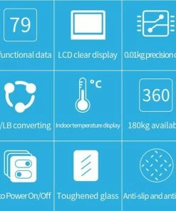 Merkloos Digitale Smart Weegschaal - Personenweegschaal - Met Lichaamsanalyse - USB Oplaadbaar - Met App - Wit 15 Merkloos Digitale Smart Weegschaal - Personenweegschaal - Met Lichaamsanalyse - USB Oplaadbaar - Met App - Wit -Yunmai Shop 550x570 9