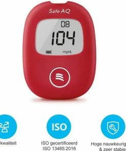 Sinocare Safe AQ Smart - Glucosemeter Kit ? Bloedsuiker Tester ? Inclusief 100 Test Strips En 100 Lancetten -Yunmai Shop 550x580 2