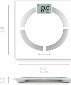 Medisana BS444 Connect - Lichaamsanalyseweegschaal - Wit 40 Medisana BS444 Connect - Lichaamsanalyseweegschaal - Wit -Yunmai Shop 550x580