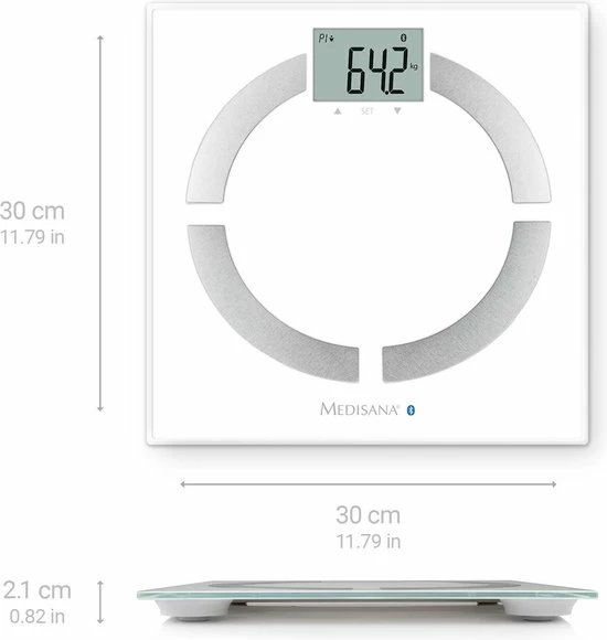 Medisana BS444 Connect - Lichaamsanalyseweegschaal - Wit 19 Medisana BS444 Connect - Lichaamsanalyseweegschaal - Wit - Afbeelding 17