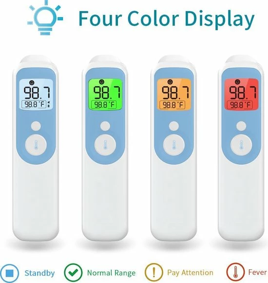 AOJ Medical AOJ-20C Thermometer Voorhoofd En Oor - ISO 9001 Gecertificeerde Koortsthermometer - Volwassenen En Baby Of Kind - Infrarood - Lichaam 9 AOJ Medical AOJ-20C Thermometer Voorhoofd En Oor - ISO 9001 Gecertificeerde Koortsthermometer - Volwassenen En Baby Of Kind - Infrarood - Lichaam - Afbeelding 7