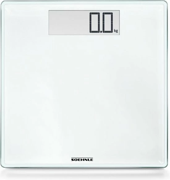 Soehnle Personenweegschaal Digitaal Style Sense Comfort 100 - Wit - Tot 100 Kg - Incl. Batterijen 3 Soehnle Personenweegschaal Digitaal Style Sense Comfort 100 - Wit - Tot 100 Kg - Incl. Batterijen