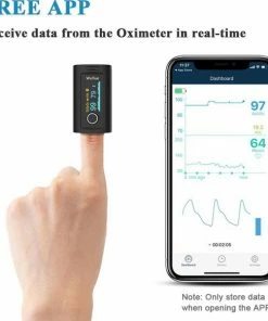 Best Getest UltraMed Oxysmart Vinger Saturatiemeter - Smart Zuurstofmeter - Pulse Oximeter Met Hartslagmeter - Medisch Apparaat - Bluetooth (Zwart) -Yunmai Shop 550x583 3