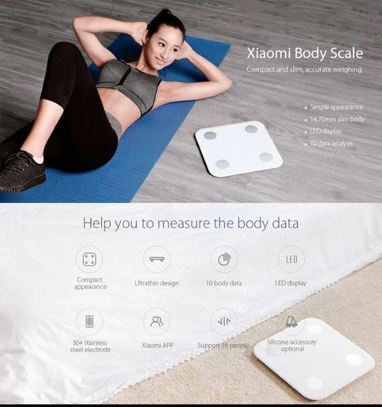 Xiaomi Mi Body Composition Smart Scale 2 - Slimme Lichaamsanalyseweegschaal 10 Xiaomi Mi Body Composition Smart Scale 2 - Slimme Lichaamsanalyseweegschaal - Afbeelding 8