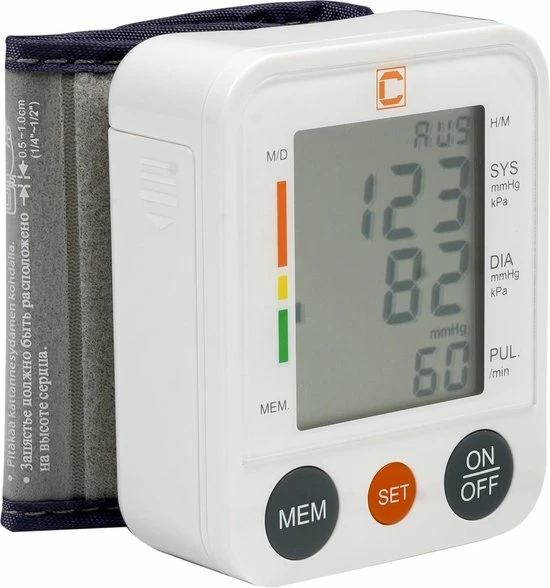 C-CARE Cresta Care BPM220 Digitale Pols Bloeddrukmeter Met Who Indicatie En Weergave Van De Hartslag 7 C-CARE Cresta Care BPM220 Digitale Pols Bloeddrukmeter Met Who Indicatie En Weergave Van De Hartslag - Afbeelding 5