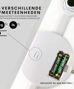 Achat? Slimme Weegschaal Met App - 12 Lichaamsanalyses - Smart Personenweegschaal - 8 Gebruikers - Incl Batterij - Wit 12 Achat? Slimme Weegschaal Met App - 12 Lichaamsanalyses - Smart Personenweegschaal - 8 Gebruikers - Incl Batterij - Wit -Yunmai Shop 550x589 2