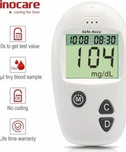 Sinocare - Sinocare Bloedglucosemeter, Safe-Accu Bloedglucosetestkit Met Bloedglucoseteststrips X 50 + Bloedsuikertestlancet X 50 + Diabetische Prikpen Zonder Code - Mg/dL 16 Sinocare - Sinocare Bloedglucosemeter, Safe-Accu Bloedglucosetestkit Met Bloedglucoseteststrips X 50 + Bloedsuikertestlancet X 50 + Diabetische Prikpen Zonder Code - Mg/dL -Yunmai Shop 550x595 5