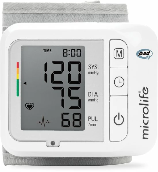 Microlife BP W1 Basic - Polsbloeddrukmeter Met Detectie Op Onregelmatige Hartslag - Klinisch Getest 3 Microlife BP W1 Basic - Polsbloeddrukmeter Met Detectie Op Onregelmatige Hartslag - Klinisch Getest