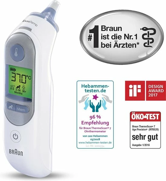 Braun IRT 6520 ThermoScan 7 Thermometer 14 Braun IRT 6520 ThermoScan 7 Thermometer - Afbeelding 12