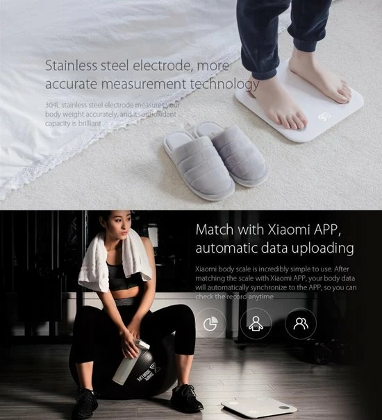 Xiaomi Mi Body Composition Smart Scale 2 - Slimme Lichaamsanalyseweegschaal 8 Xiaomi Mi Body Composition Smart Scale 2 - Slimme Lichaamsanalyseweegschaal - Afbeelding 6