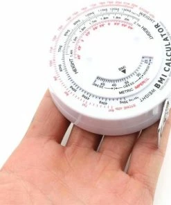 Cheaperito Omvang Meetlint BMI Meter I Omtrekmeter I Body Mass Tape I Vetpercentagemeter I Omvang Meetlint I Meetlint Lichaam I 60 Inch & 150 CM