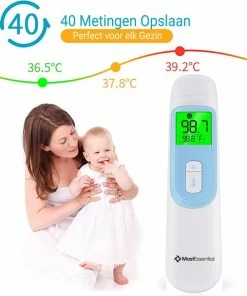 MostEssential Premium Koortsthermometer - Infrarood Thermometer - Thermometer Voorhoofd - Oorthermometer - Contactloos - Koortsthermometer Voor Volwassenen, Kinderen En Baby's - 20D 23 MostEssential Premium Koortsthermometer - Infrarood Thermometer - Thermometer Voorhoofd - Oorthermometer - Contactloos - Koortsthermometer Voor Volwassenen, Kinderen En Baby's - 20D -Yunmai Shop 550x607 2