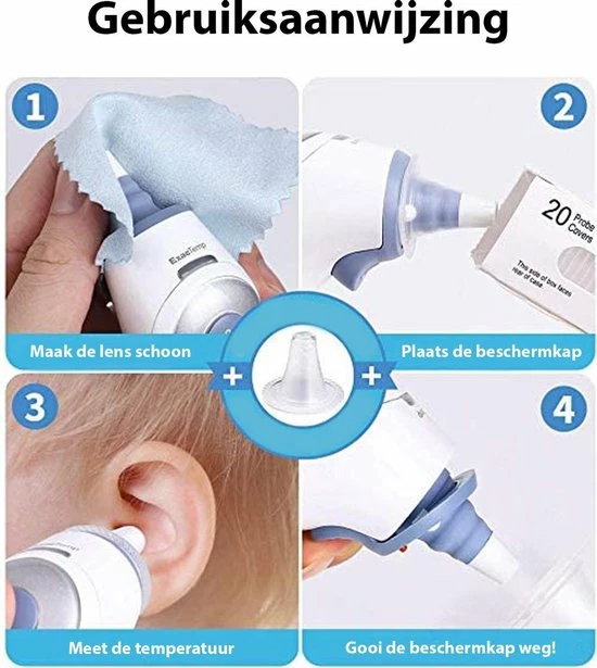 Fox Goods - Navulset Braun Thermometer Beschermkapjes - 20 Stuks 7 Fox Goods - Navulset Braun Thermometer Beschermkapjes - 20 Stuks - Afbeelding 5