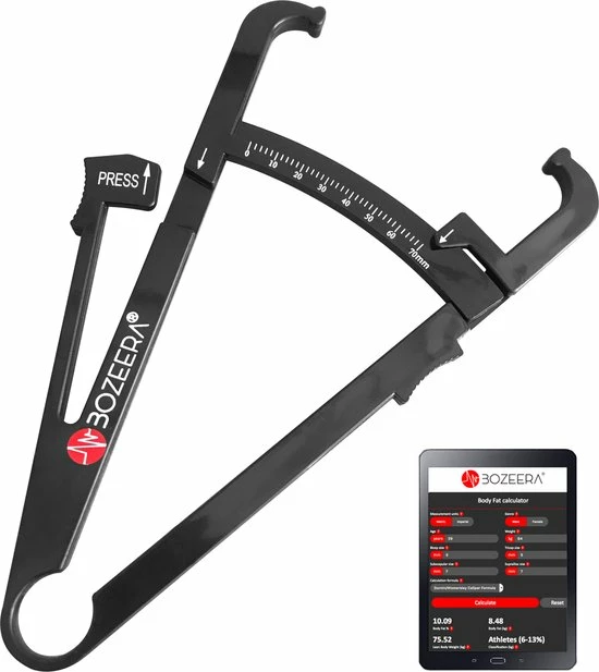 BOZEERA Huidplooimeter - Vetmeter - Vetpercentagemeter - Inclusief Software Video Uitleg En Nederlandse Handleiding 3 BOZEERA Huidplooimeter - Vetmeter - Vetpercentagemeter - Inclusief Software Video Uitleg En Nederlandse Handleiding
