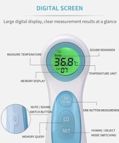 Infrarood Thermometer- Koorts- Contactloos- Thermometer Lichaam, Voorhoofd, Oor- Professioneel- Medisch- Baby, Kinderen, Volwassenen- Digitaal- CE Gecertificeerd, Hygi?nisch, Veilig, Makai 13 Infrarood Thermometer- Koorts- Contactloos- Thermometer Lichaam, Voorhoofd, Oor- Professioneel- Medisch- Baby, Kinderen, Volwassenen- Digitaal- CE Gecertificeerd, Hygi?nisch, Veilig, Makai -Yunmai Shop 550x622 2