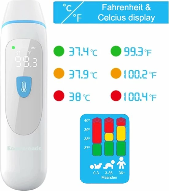 Oorthermometer En Voorhoofd Koortsthermometer Voor Jong En Oud - Infrarood Thermometer - Thermometer Lichaam - Ecomtrends? 13 Oorthermometer En Voorhoofd Koortsthermometer Voor Jong En Oud - Infrarood Thermometer - Thermometer Lichaam - Ecomtrends? - Afbeelding 11