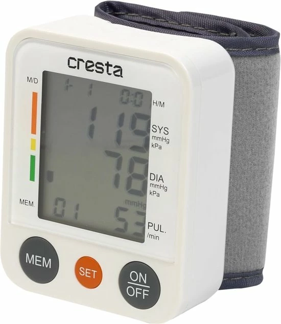 C-CARE Cresta Care BPM220 Digitale Pols Bloeddrukmeter Met Who Indicatie En Weergave Van De Hartslag 15 C-CARE Cresta Care BPM220 Digitale Pols Bloeddrukmeter Met Who Indicatie En Weergave Van De Hartslag - Afbeelding 13