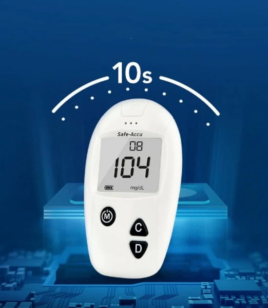 Merkloos Glucosemeter - Bloedsuikermeter - Glucose Meter - Bloedsuikerspiegelmeter - Diabetes Meter - Glucose Monitor - Teststrips - Startpakket 7 Merkloos Glucosemeter - Bloedsuikermeter - Glucose Meter - Bloedsuikerspiegelmeter - Diabetes Meter - Glucose Monitor - Teststrips - Startpakket - Afbeelding 5