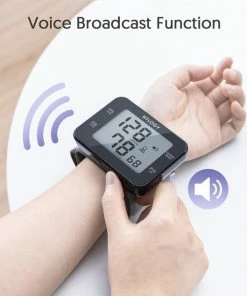 HYLOGY Pols Bloeddrukmeter Hartstichting - Digitaal LCD-scherm - Wrist Blood Pressure Monitor Easy - Manchet 13.5-21 Cm - Spraakuitzending - Zwart 12 HYLOGY Pols Bloeddrukmeter Hartstichting - Digitaal LCD-scherm - Wrist Blood Pressure Monitor Easy - Manchet 13.5-21 Cm - Spraakuitzending - Zwart -Yunmai Shop 550x634 1