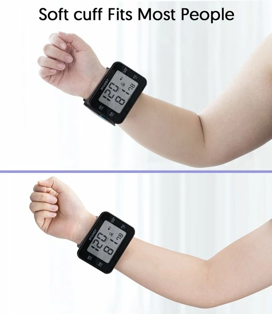 HYLOGY Pols Bloeddrukmeter Hartstichting - Digitaal LCD-scherm - Wrist Blood Pressure Monitor Easy - Manchet 13.5-21 Cm - Spraakuitzending - Zwart 10 HYLOGY Pols Bloeddrukmeter Hartstichting - Digitaal LCD-scherm - Wrist Blood Pressure Monitor Easy - Manchet 13.5-21 Cm - Spraakuitzending - Zwart - Afbeelding 8
