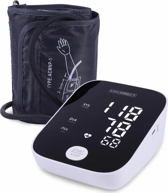 KIMO DIRECT Bloeddrukmeter - Automatisch - Bloeddrukmeter Bovenarm - Hartslagmeter - Nauwkeurige Meting - Groot Scherm 3 KIMO DIRECT Bloeddrukmeter - Automatisch - Bloeddrukmeter Bovenarm - Hartslagmeter - Nauwkeurige Meting - Groot Scherm