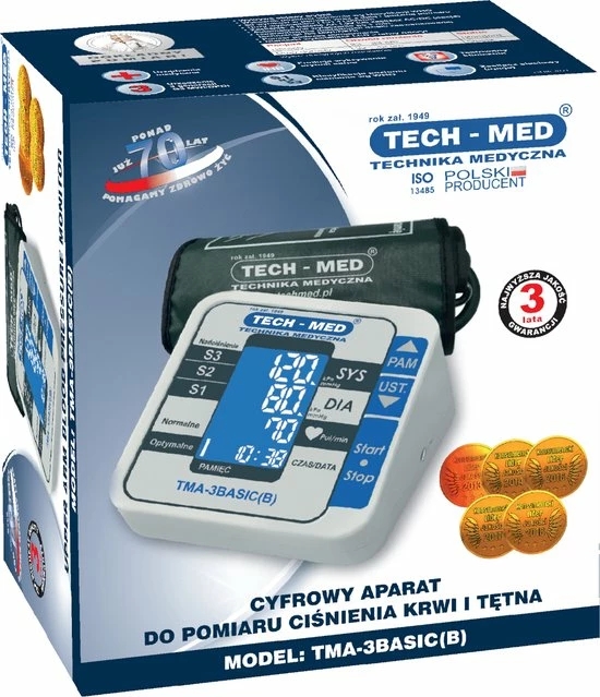 TECH-MED Digitale Arm Bloeddrukmeter Automatisch Medisch Apparaat Aanpasbare Hartritmestoornissen Detectie Manchet Nauwkeurig +/- 3 MmHg Geheugen WHO Classificatie 4 TECH-MED Digitale Arm Bloeddrukmeter Automatisch Medisch Apparaat Aanpasbare Hartritmestoornissen Detectie Manchet Nauwkeurig +/- 3 MmHg Geheugen WHO Classificatie - Afbeelding 2