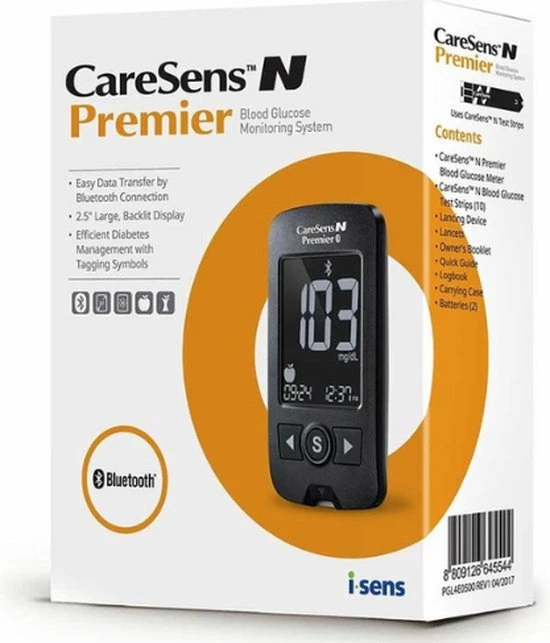 Carens Glucosemeter Startpakket - Mmol/L - Bloedsuikermeter - Diabetes Meter - Glucose Monitor 6 Carens Glucosemeter Startpakket - Mmol/L - Bloedsuikermeter - Diabetes Meter - Glucose Monitor - Afbeelding 4