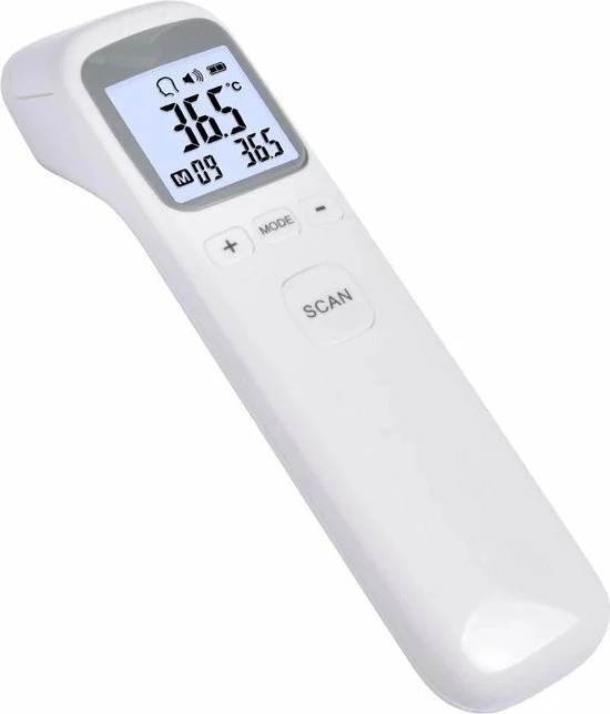 Medimeter Infrarood Thermometer Voorhoofd - Thermometer Lichaam - Koortsthermometer Voor Volwassenen En Baby's - Digitale Thermometer Koorts - Instant Meting In 1 Seconde - Makkelijk Te Lezen In Het Donker - Alarm Bij Koorts -Incl. Batterijen - Wit 8 Medimeter Infrarood Thermometer Voorhoofd - Thermometer Lichaam - Koortsthermometer Voor Volwassenen En Baby's - Digitale Thermometer Koorts - Instant Meting In 1 Seconde - Makkelijk Te Lezen In Het Donker - Alarm Bij Koorts -Incl. Batterijen - Wit - Afbeelding 6