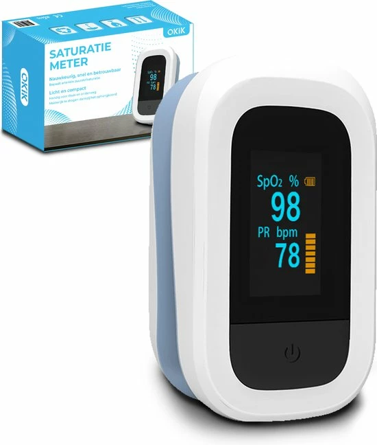 Okik Luxe Saturatiemeter Met Hartslagmeter ? Zuurstofmeter Vinger ? Pulse Oximeter 3 Okik Luxe Saturatiemeter Met Hartslagmeter ? Zuurstofmeter Vinger ? Pulse Oximeter