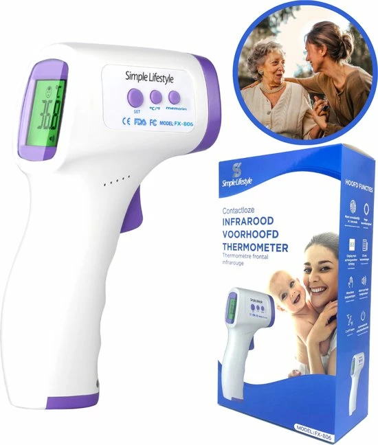 Simple Lifestyle? Infrarood Thermometer - Gecertificeerd - Contactloos 3 Simple Lifestyle? Infrarood Thermometer - Gecertificeerd - Contactloos