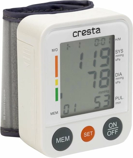 C-CARE Cresta Care BPM220 Digitale Pols Bloeddrukmeter Met Who Indicatie En Weergave Van De Hartslag 8 C-CARE Cresta Care BPM220 Digitale Pols Bloeddrukmeter Met Who Indicatie En Weergave Van De Hartslag - Afbeelding 6