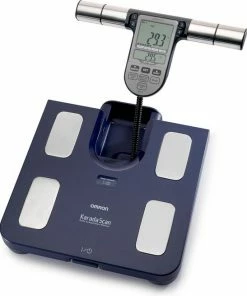 OMRON BF511 Personenweegschaal - Slimme Weegschaal Met Lichaamsanalyse - Smart Scale - Klinisch Gevalideerd - Max. 150kg - Blauw