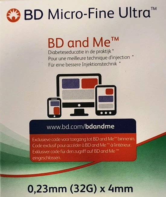 Becton Dickinson BD Microfine+ 4 Mm Thinwall Pennaalden 100 Stuks 5 Becton Dickinson BD Microfine+ 4 Mm Thinwall Pennaalden 100 Stuks - Afbeelding 3