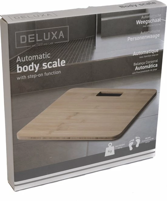 D?luxa Weegschaal - Bamboe - Weegschaal Personenweegschaal - Inclusief Batterijen + Automatische Uitschakeling + Temperatuurmeter 5 D?luxa Weegschaal - Bamboe - Weegschaal Personenweegschaal - Inclusief Batterijen + Automatische Uitschakeling + Temperatuurmeter - Afbeelding 3