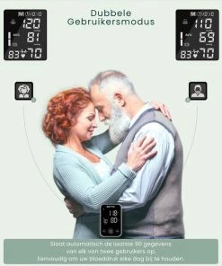 Bintoi® BX400 - Bloeddrukmeter Bovenarm - Hartslagmeter - Incl. Batterijen - 2 Gebruikers -Yunmai Shop 550x660 12