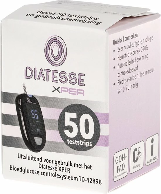 Diatesse Xper Teststrips 50st 3 Diatesse Xper Teststrips 50st