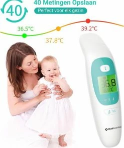 MostEssential Premium Koortsthermometer - Infrarood Thermometer - Thermometer Voorhoofd - Oorthermometer - Contactloos - Koortsthermometer Voor Volwassenen, Kinderen En Baby's - 20M -Yunmai Shop 550x676 1