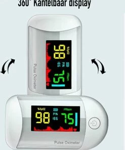Pulse Oximeter Saturatiemeter & Hartslagmeter - Oximeter - Inclusief Koord - CE Gecertificeerd -Yunmai Shop 550x679 1