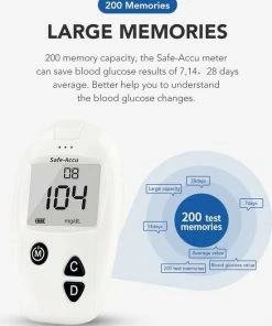 Sinocare Bloedglucose Meter ? Met 100 Test Strips En 100 Lancetten ? Diabetes ? Bloedsuiker Meter ? Bloedglucose Meter 16 Sinocare Bloedglucose Meter ? Met 100 Test Strips En 100 Lancetten ? Diabetes ? Bloedsuiker Meter ? Bloedglucose Meter -Yunmai Shop 550x680