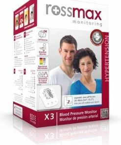 Rossmax X3 - Bloeddrukmeter Bovenarm Hartstichting - Klinisch Gevalideerd - Hartslagmeter - Onregelmatige Hartslag - Geheugen - Gemiddelde 3 Metingen - Bewegingsdetectie - Incl. Opbergzak En Batterijen - Manchet 22 - 40 Cm - 2 Gebruikers En Gastmodus -Yunmai Shop 550x708