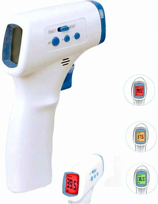 Grundig ED-18993: Infrarood Digitale Thermometer Met LED-lichtindicator 4 Grundig ED-18993: Infrarood Digitale Thermometer Met LED-lichtindicator - Afbeelding 2