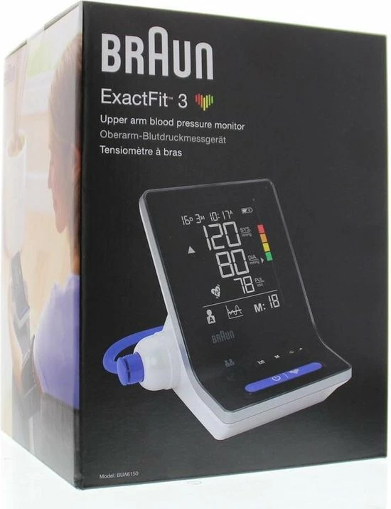 Braun ExactFit™ 3 BUA6150WE - Bovenarmbloed Drukmeter 11 Braun ExactFit™ 3 BUA6150WE - Bovenarmbloed Drukmeter - Afbeelding 9