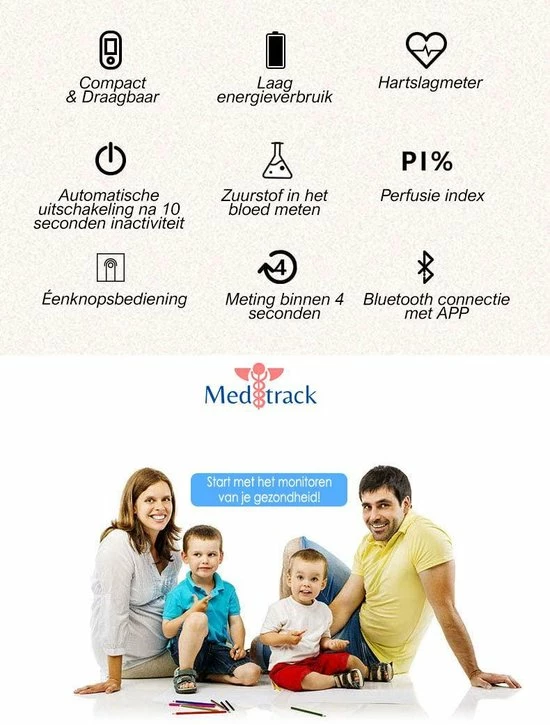 Meditrack Professionele Saturatiemeter Met APP En Hartslagmeter - Incl. Batterijen - Best Getest - Pulse Oximeter ? Zuurstofmeter Vinger 14 Meditrack Professionele Saturatiemeter Met APP En Hartslagmeter - Incl. Batterijen - Best Getest - Pulse Oximeter ? Zuurstofmeter Vinger - Afbeelding 12