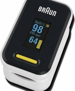 Braun Saturatiemeter 1 (zuurstofsaturatie, Bloedzuurstofniveaus, Klinisch Nauwkeurig, Gecertificeerd Medisch Apparaat) YK-81CEU