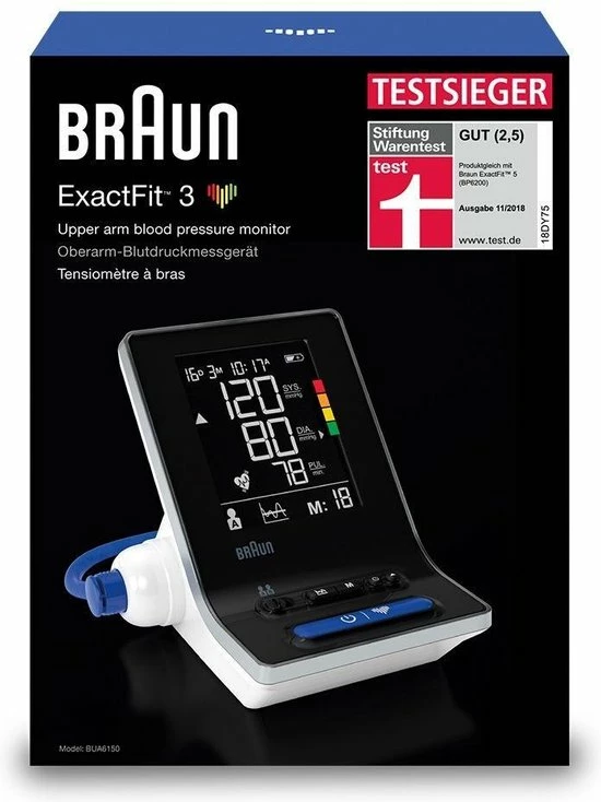 Braun ExactFit™ 3 BUA6150WE - Bovenarmbloed Drukmeter 8 Braun ExactFit™ 3 BUA6150WE - Bovenarmbloed Drukmeter - Afbeelding 6