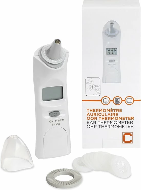 C-CARE Cresta Care TH838O Infrarood Oorthermometer Meting Binnen 1 Seconde 9 C-CARE Cresta Care TH838O Infrarood Oorthermometer Meting Binnen 1 Seconde - Afbeelding 7