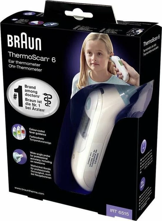 Braun IRT 6515 ThermoScan 6 Infrarood Koortshermometer 12 Braun IRT 6515 ThermoScan 6 Infrarood Koortshermometer - Afbeelding 10